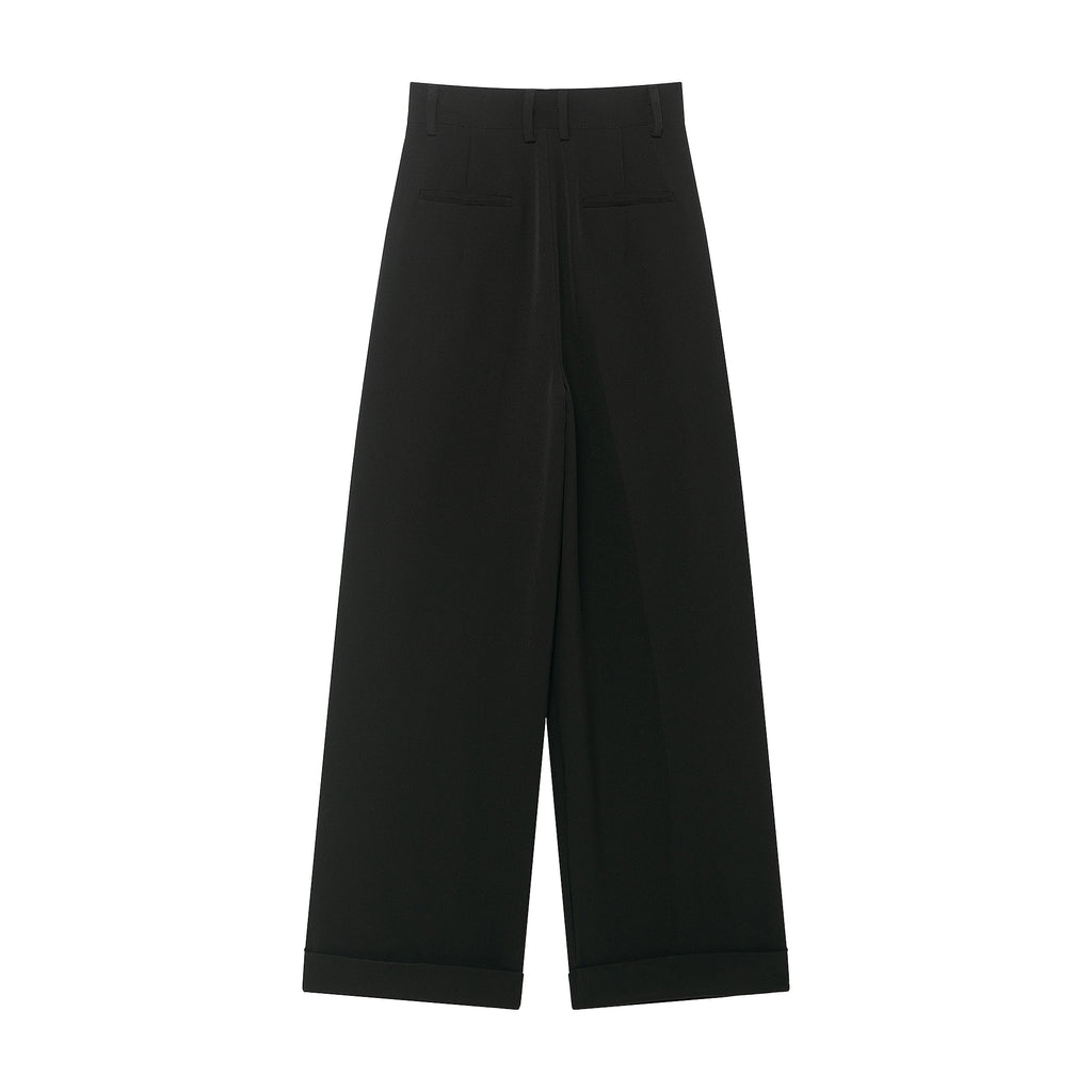 Women Clothing Winter Loose Three Dimensional Series Asymmetric Waist Pants