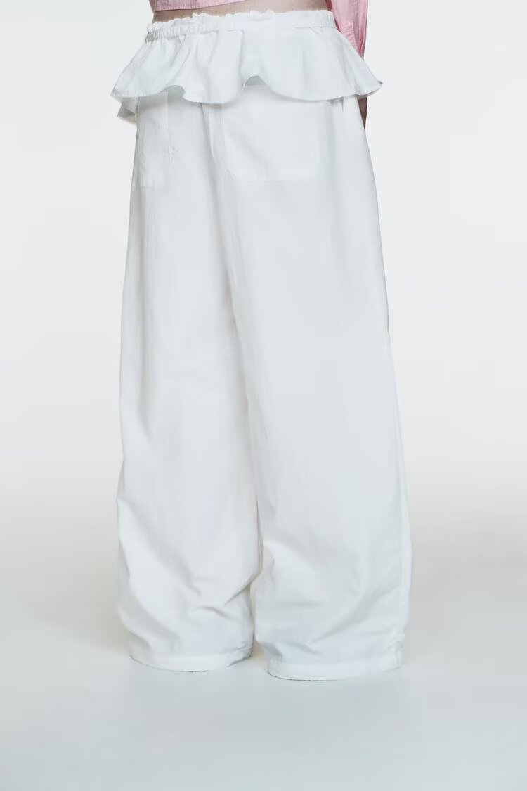 Elegant Women Clothing Casual Overlapping Waist Pants