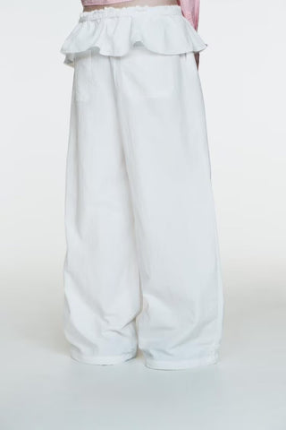 Elegant Women Clothing Casual Overlapping Waist Pants