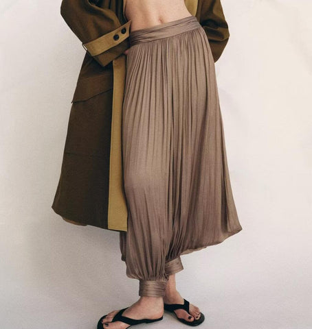 Savannah Product Casual Small Pleated Baggy Pants