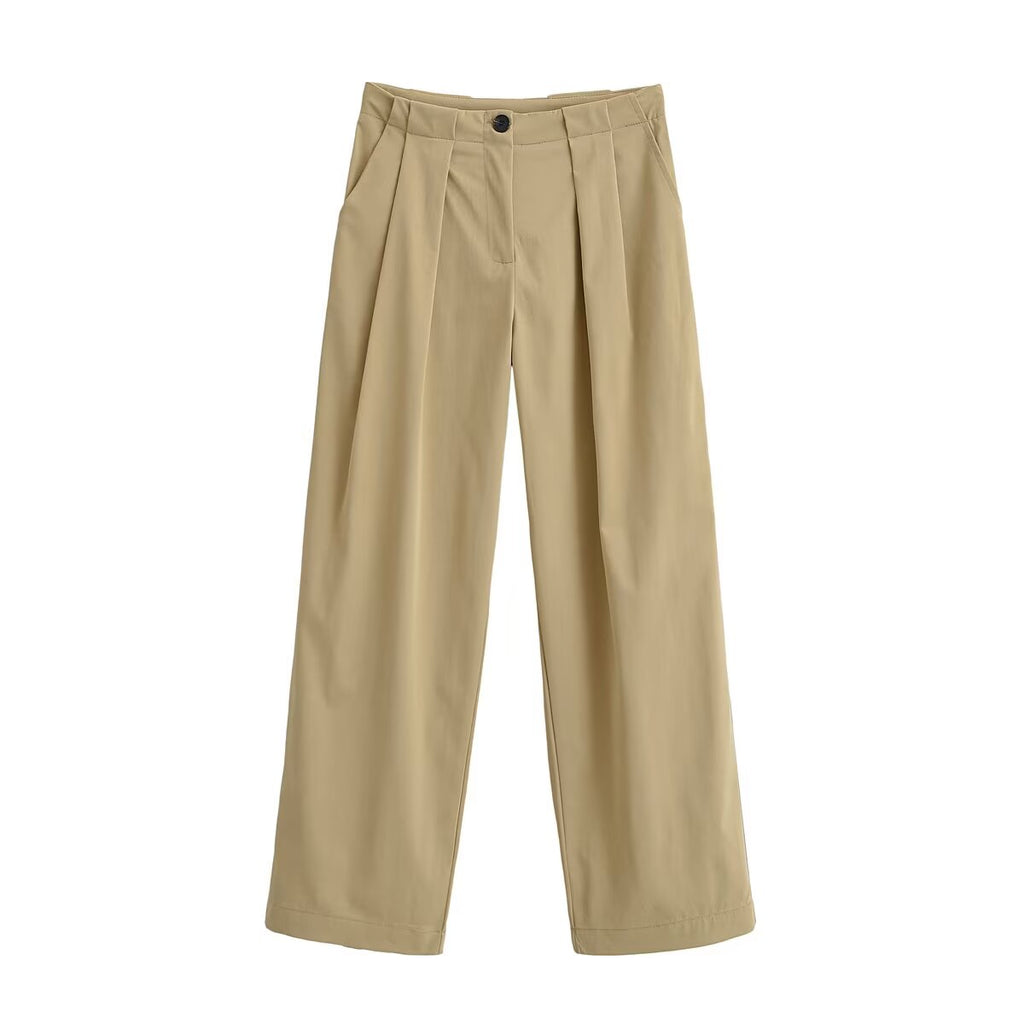 Women Clothing Top Pleated Bucket Pants