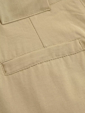 Women Clothing Top Pleated Bucket Pants