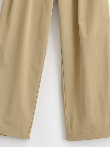 Women Clothing Top Pleated Bucket Pants