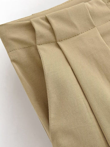 Women Clothing Top Pleated Bucket Pants