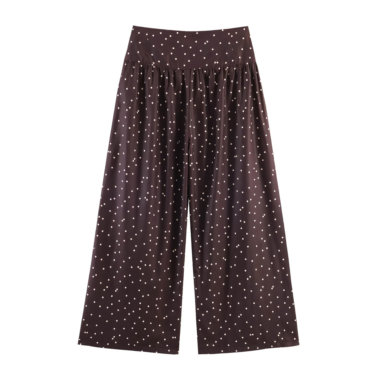 Women Polka Dot Wide Leg Casual Pants