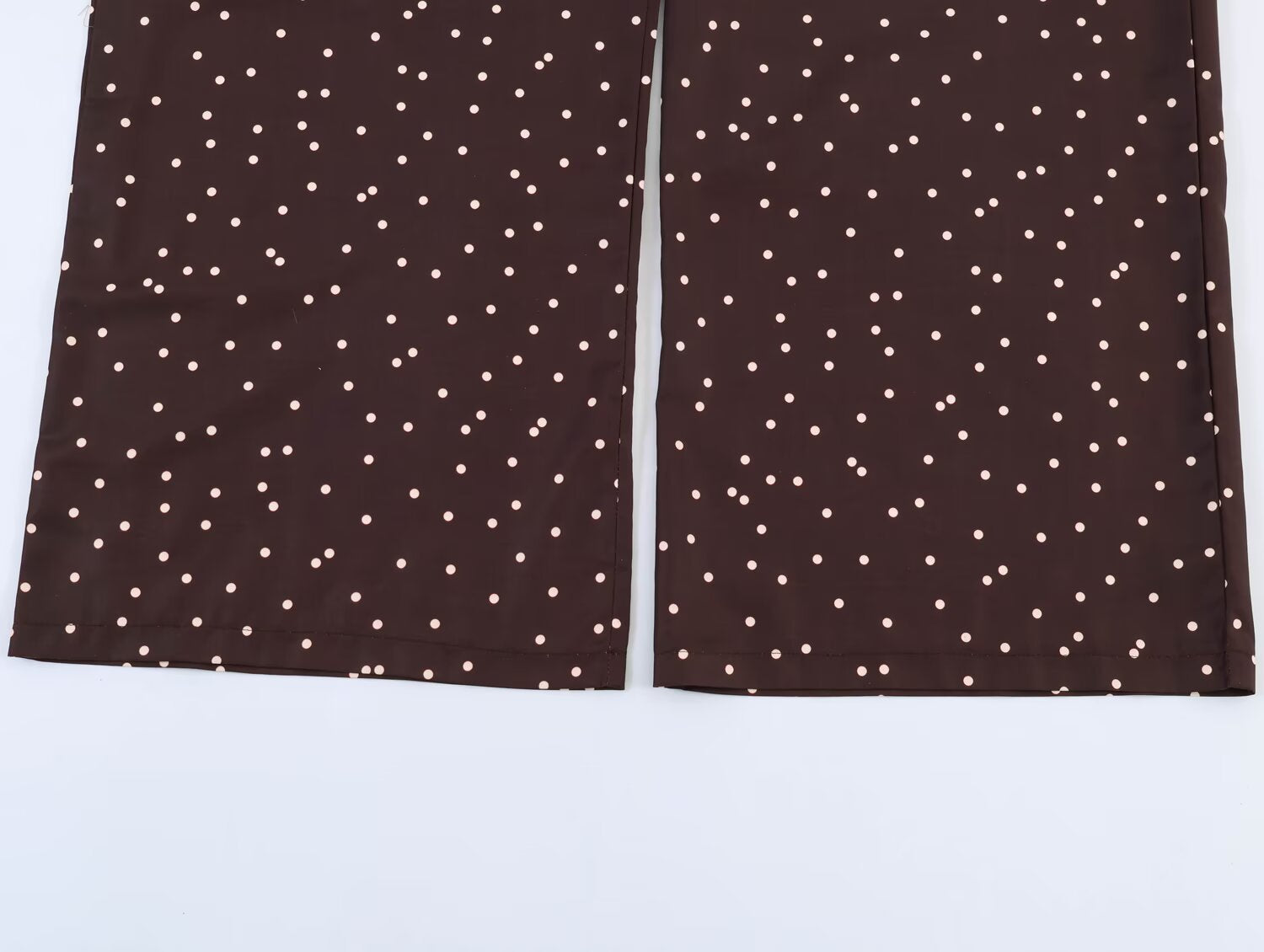 Women Polka Dot Wide Leg Casual Pants