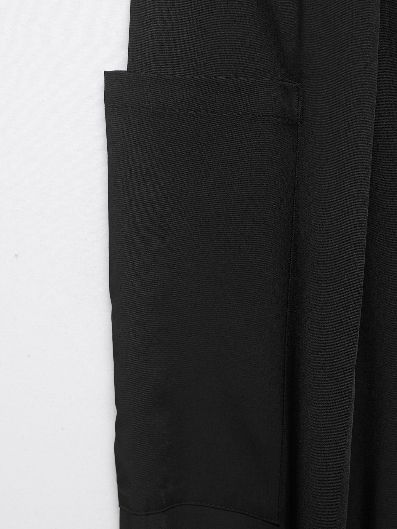 Women Hem Lace Drawstring Strap Wide Leg Trousers Casual Pants