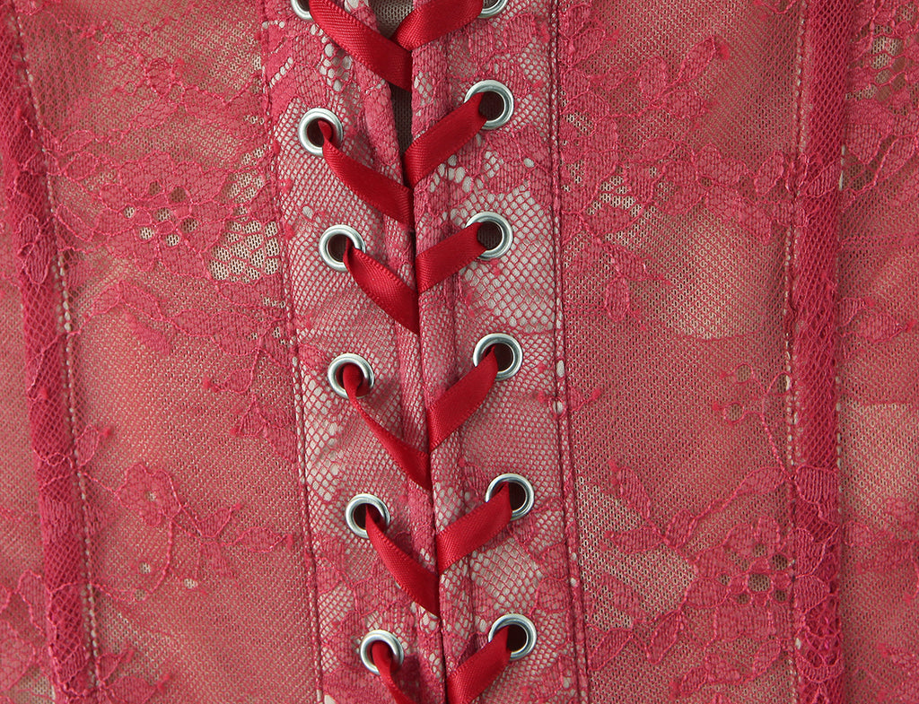 Sexy Lace Vest Women  Boning Corset Tube