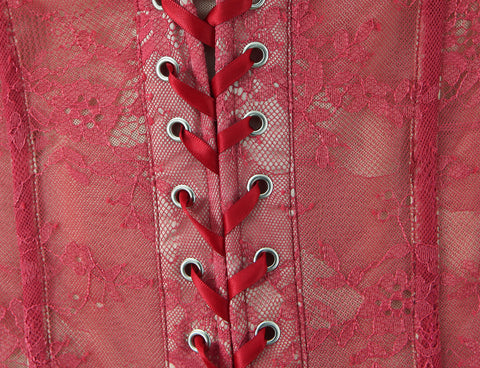 Sexy Lace Vest Women  Boning Corset Tube