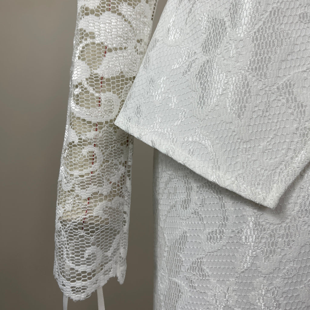 Spring Summer French Sexy Lace Patchwork Turtleneck Long Sleeve Jumpsuit