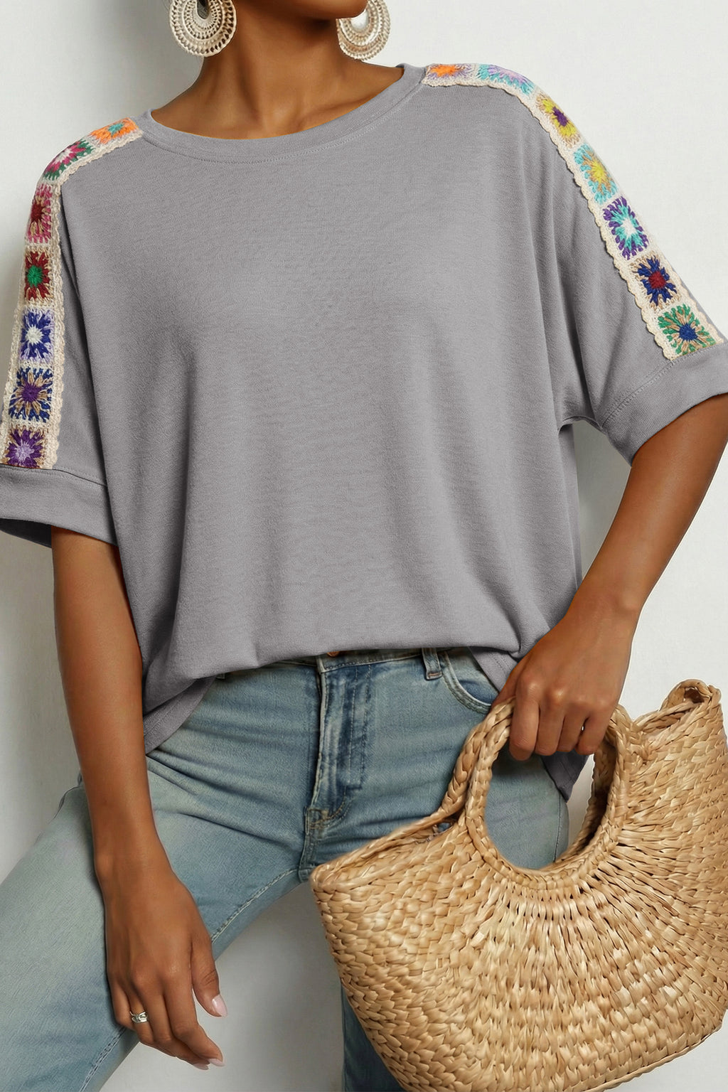 Parchment Granny Square Crochet Loose