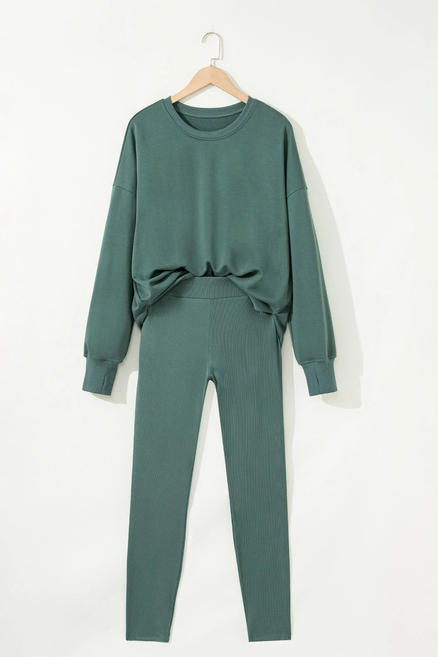 Martha Solid Oversize And Ribbed Two Piece Sets