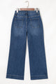 Stacey Ashleigh Blue Cropped High Rise Wide Leg Jeans