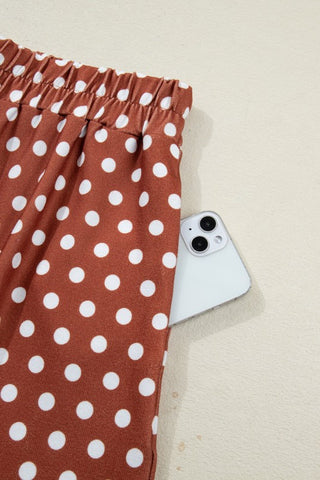 Marian Polka Dot Short Sleeve Two Piece Sets