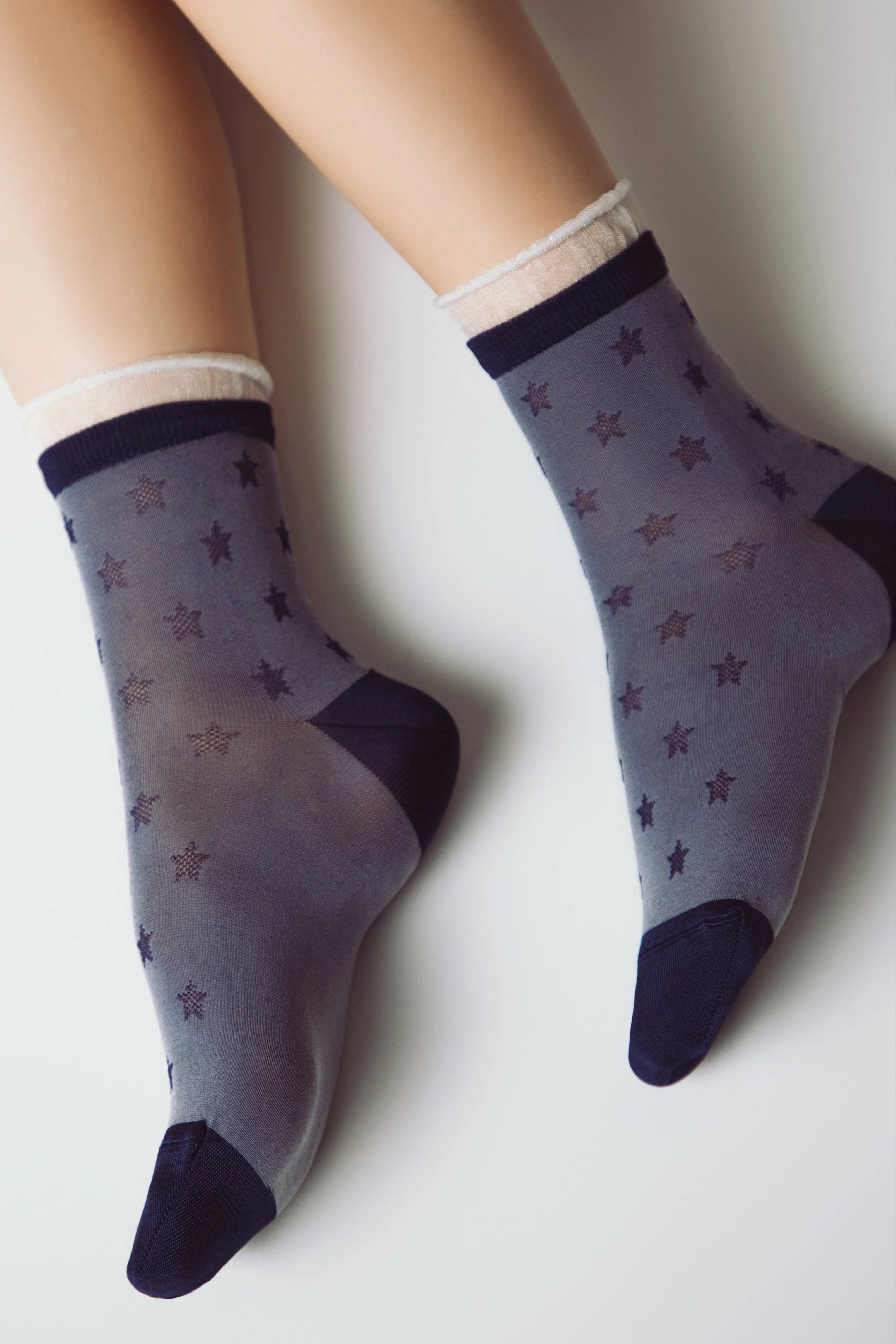 Conte Socks Classic - 491 Decorative Transparent Mesh