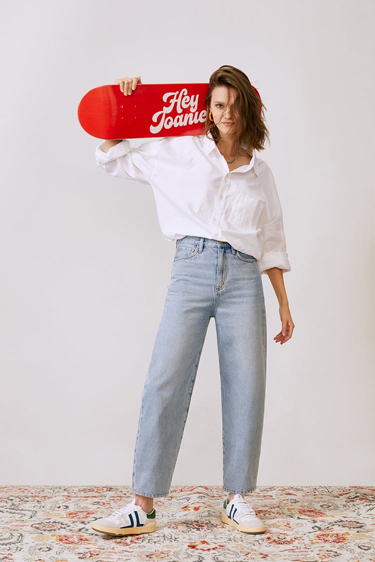 Queens Of Noise High Rise Barrel Jeans
