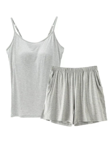 Ximena Modal Adjustable Strap Padded Two Piece Sets