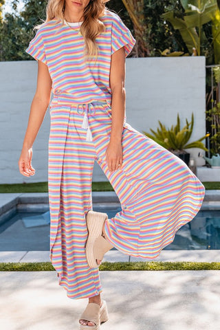 Diana Tasseled String Wide Leg Two Piece Sets