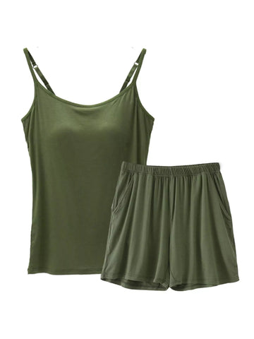 Ximena Modal Adjustable Strap Padded Two Piece Sets