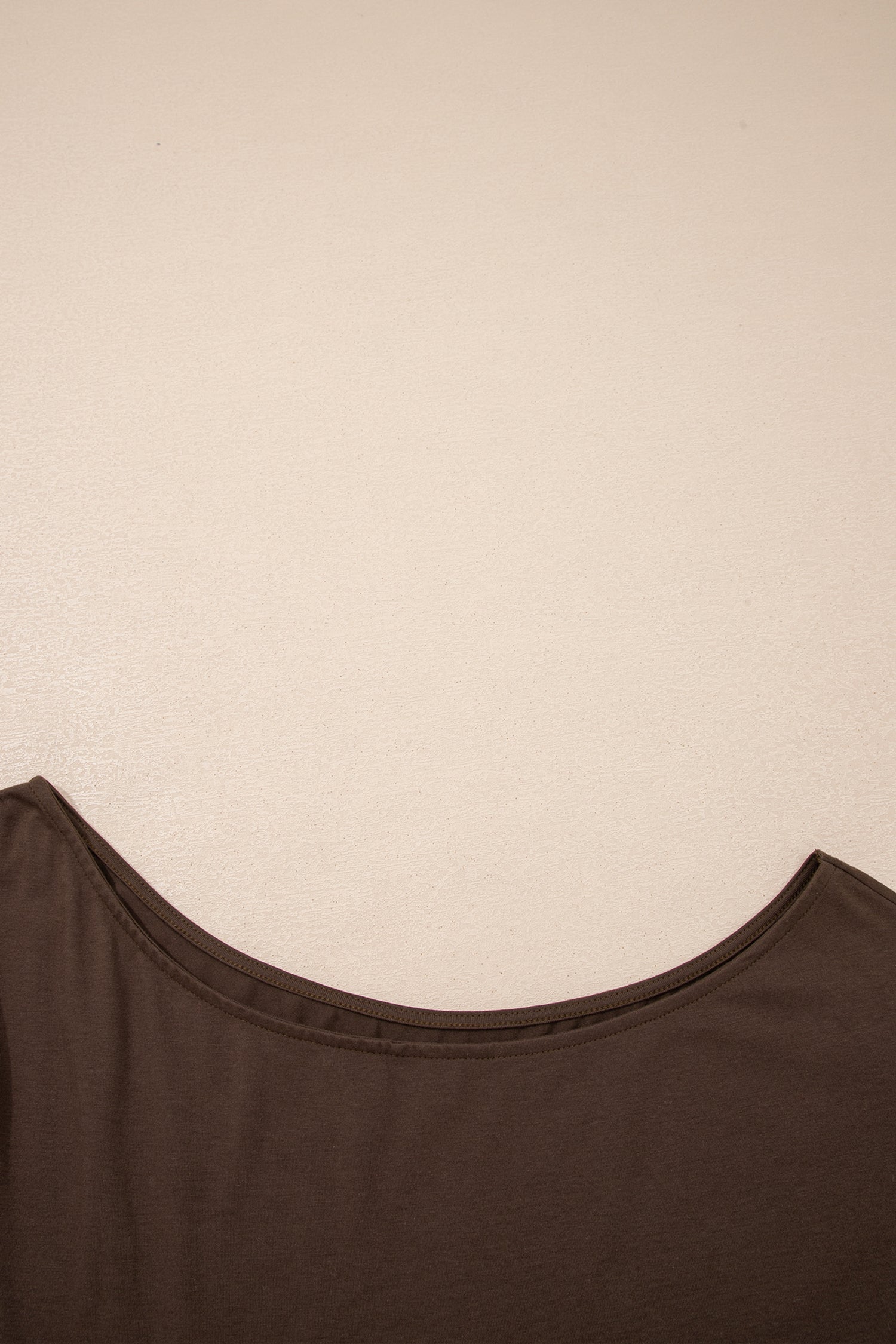 Solid Asymmetric Neck Sleeve