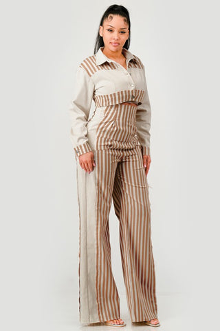 Maya High-Waist Wide-Leg Two Piece Sets