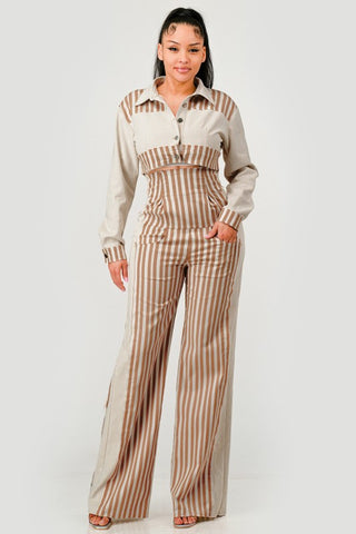 Maya High-Waist Wide-Leg Two Piece Sets