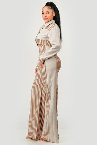 Maya High-Waist Wide-Leg Two Piece Sets