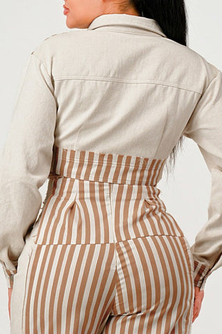 Maya High-Waist Wide-Leg Two Piece Sets