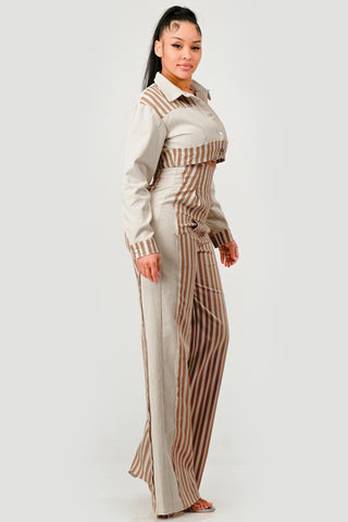 Maya High-Waist Wide-Leg Two Piece Sets