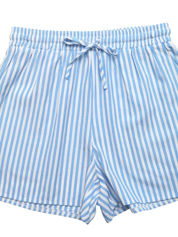 Pamela Striped Bowknot Sleeveless Two Piece Sets