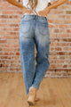 Hailline Dusk Blue Vintage Washed Seam Detail Shift Jeans