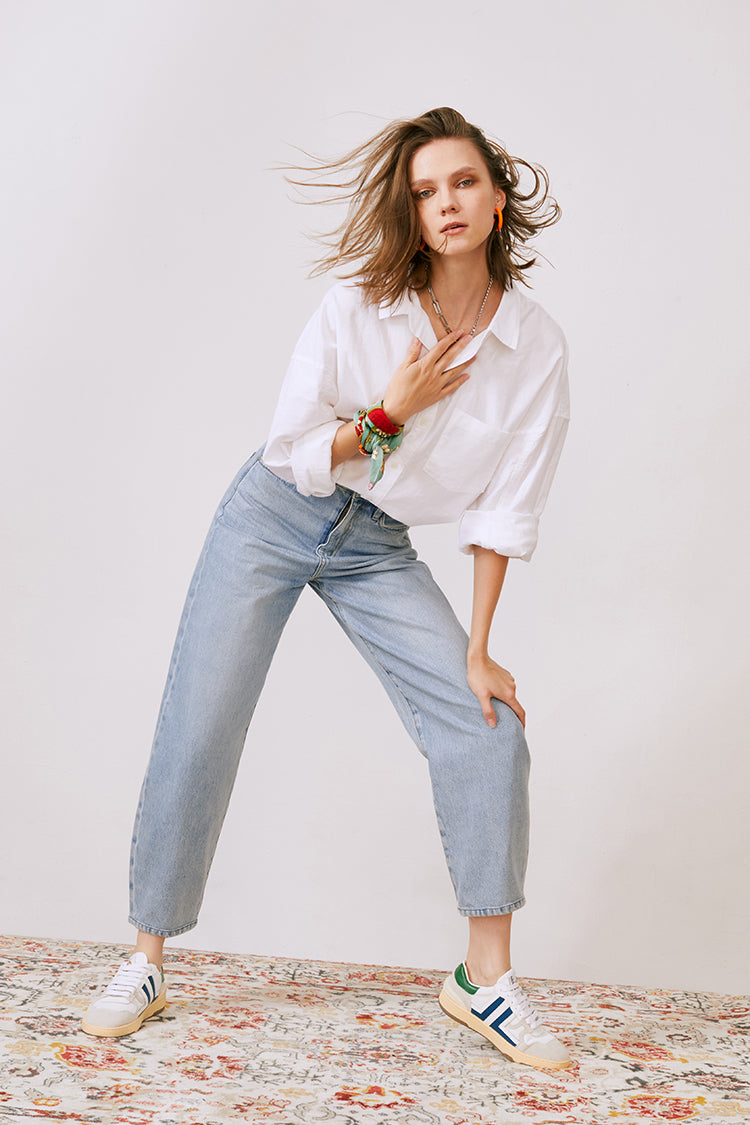 Queens Of Noise High Rise Barrel Jeans
