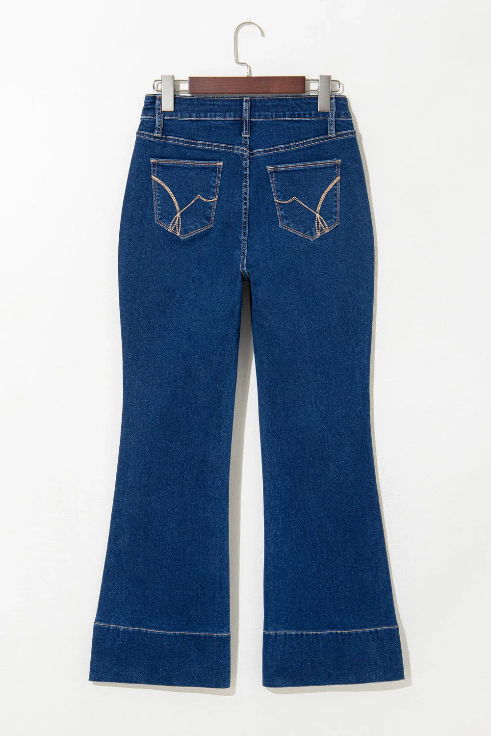 Ayleen Center Seam Deep Wash Straight Jeans
