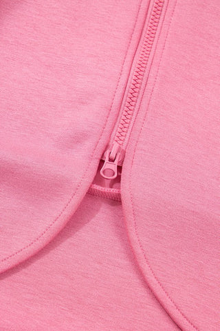 Martina Solid Zip Up Two Piece Sets