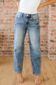 Hailline Dusk Blue Vintage Washed Seam Detail Shift Jeans