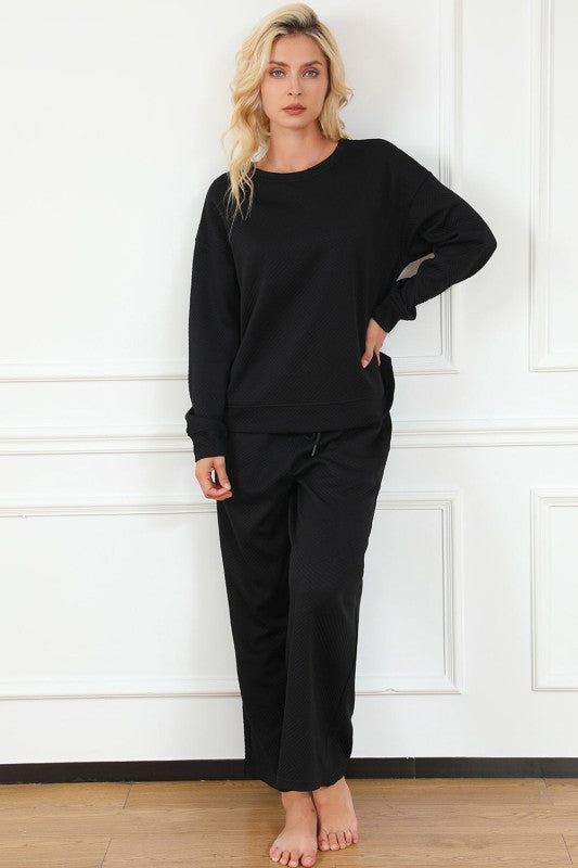 Victoria Elegant Textured Two Piece Sets