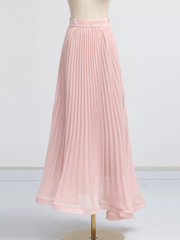 Karina Frill Lapel Collar Pleated Two Piece Sets