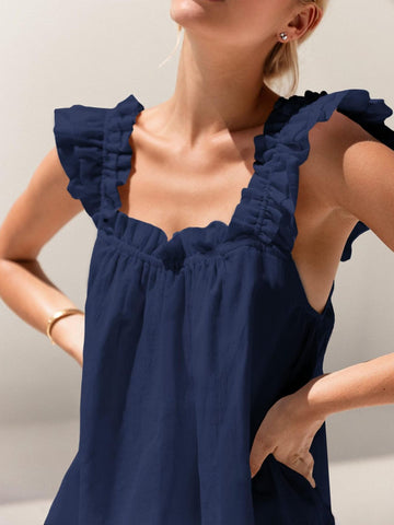 Maria Pretty Ruffle Trim Two Piece Sets