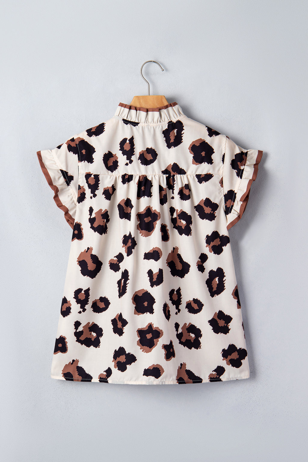 Leopard Ruffle Sleeve Summer