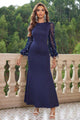 Poppy Sequin Round Neck Stunning Maxi Dress - Vestir en Moda