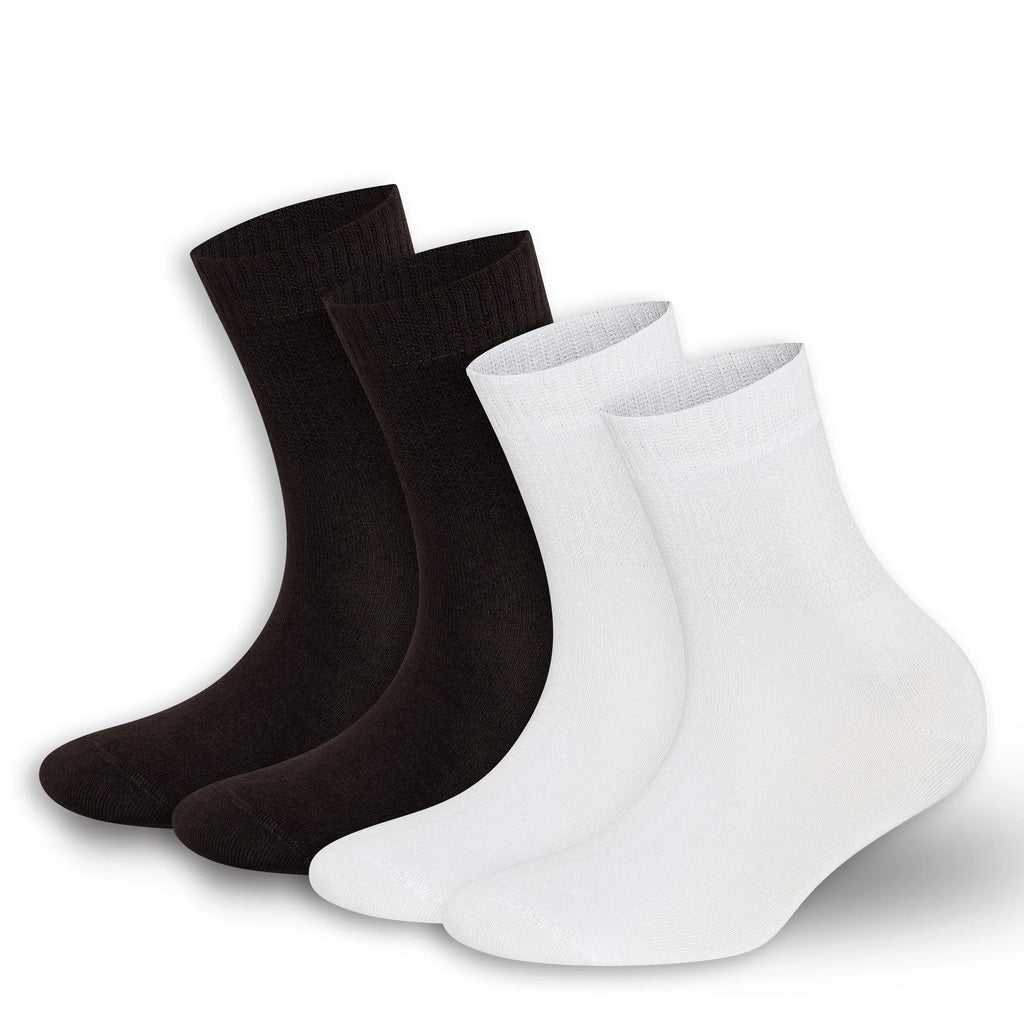 Men’s & Women’s Bamboo Diabetic Ankle Socks 4-Pack