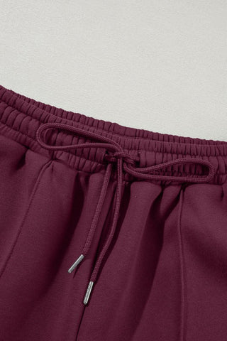 Belen Solid Zip-Up Drawstring Two Piece Sets