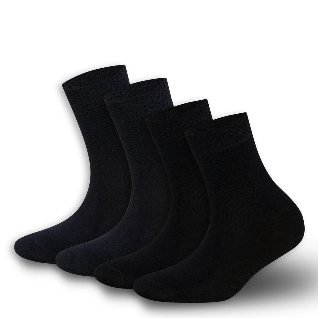 Men’s & Women’s Bamboo Diabetic Ankle Socks 4-Pack