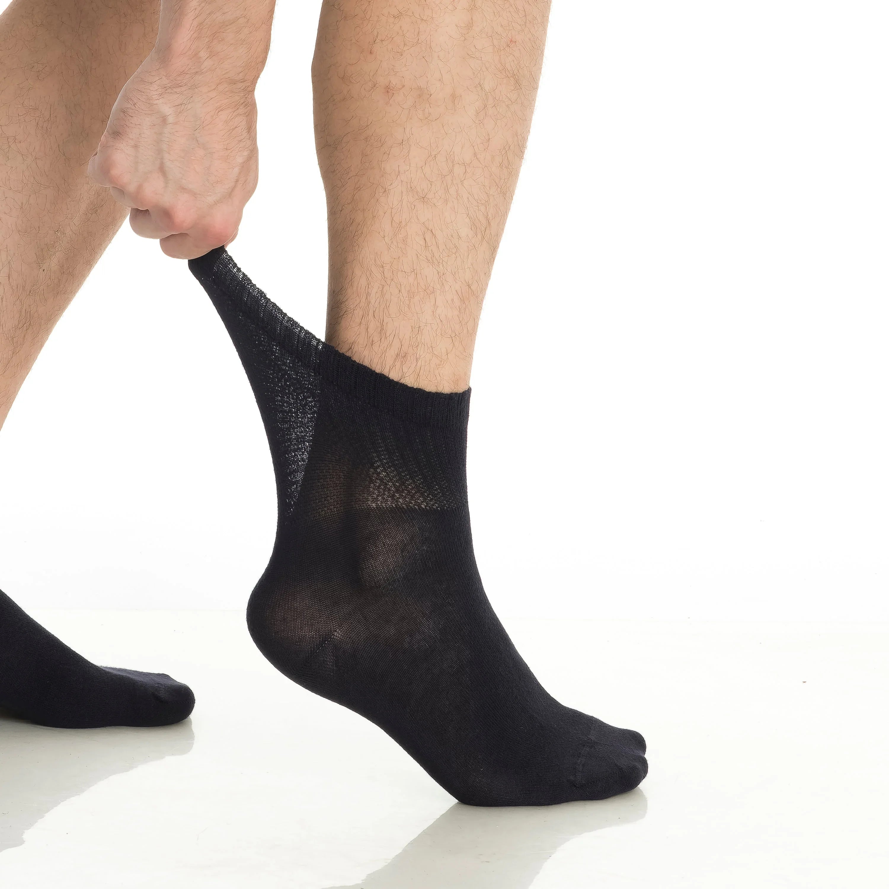 Men’s & Women’s Bamboo Diabetic Ankle Socks 4-Pack