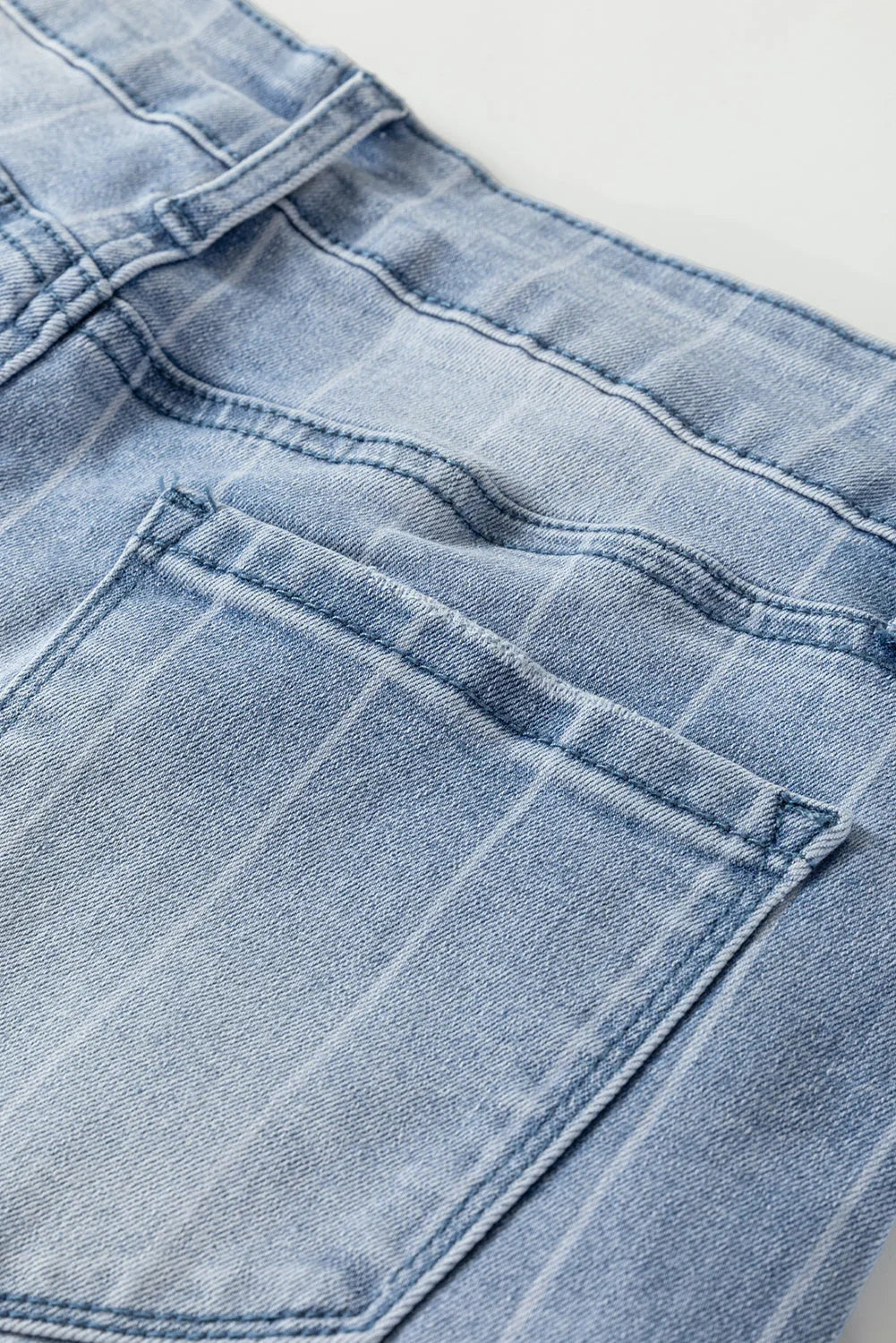 Sofia Pinstripe Wide Leg Jeans