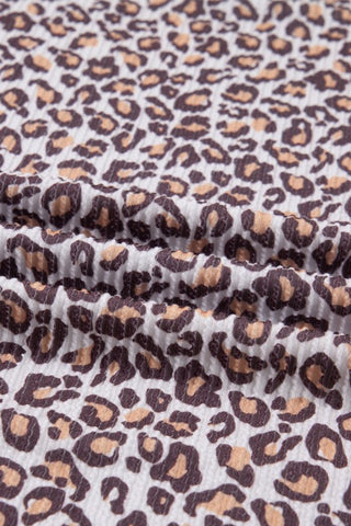 Merida Leopard Ribbed Long Sleeve Two Piece Sets