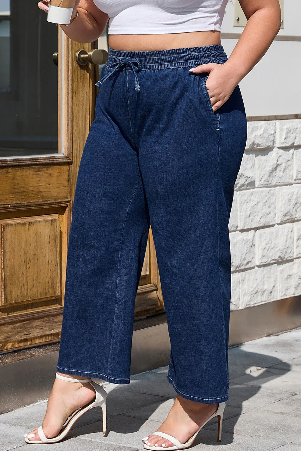 Analeia Wide Leg Casual PLUS Jeans