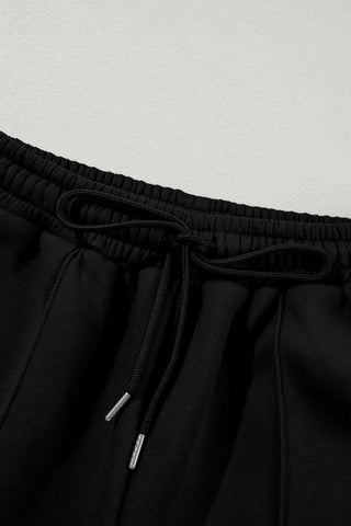 Belen Solid Zip-Up Drawstring Two Piece Sets