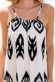 Jordy Black Western Aztec Printed Fashion Vacation Sundress