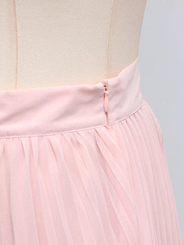 Karina Frill Lapel Collar Pleated Two Piece Sets